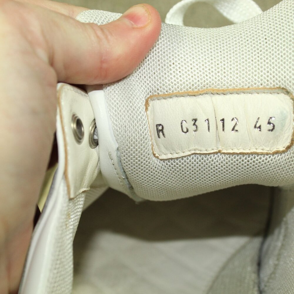 AUTHENTICATED Chanel Men's Size 12/ 45 White & Black CC Low Top Sneakers - Picture 13 of 14